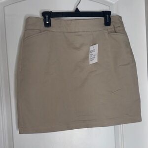 Croft & Barrow Tan-Beige-Khaki Mini Skirt